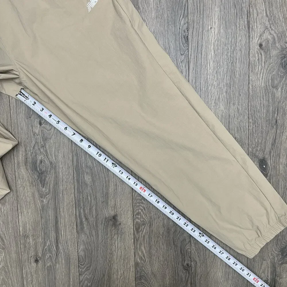 New Balance Jogger Pants Size 2XL Mens Stoneware Beige Athletic Stretch Woven